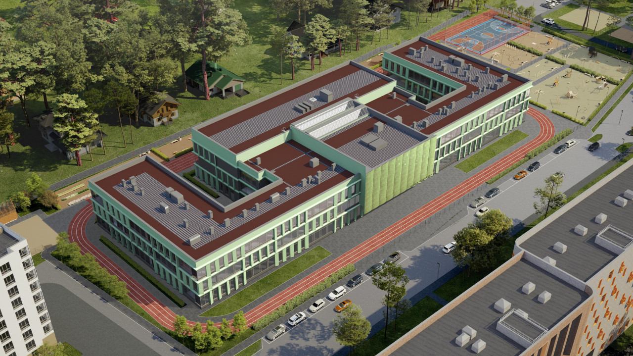 Школа с рельефными фасадами планируется к реализации в поселке Заречье